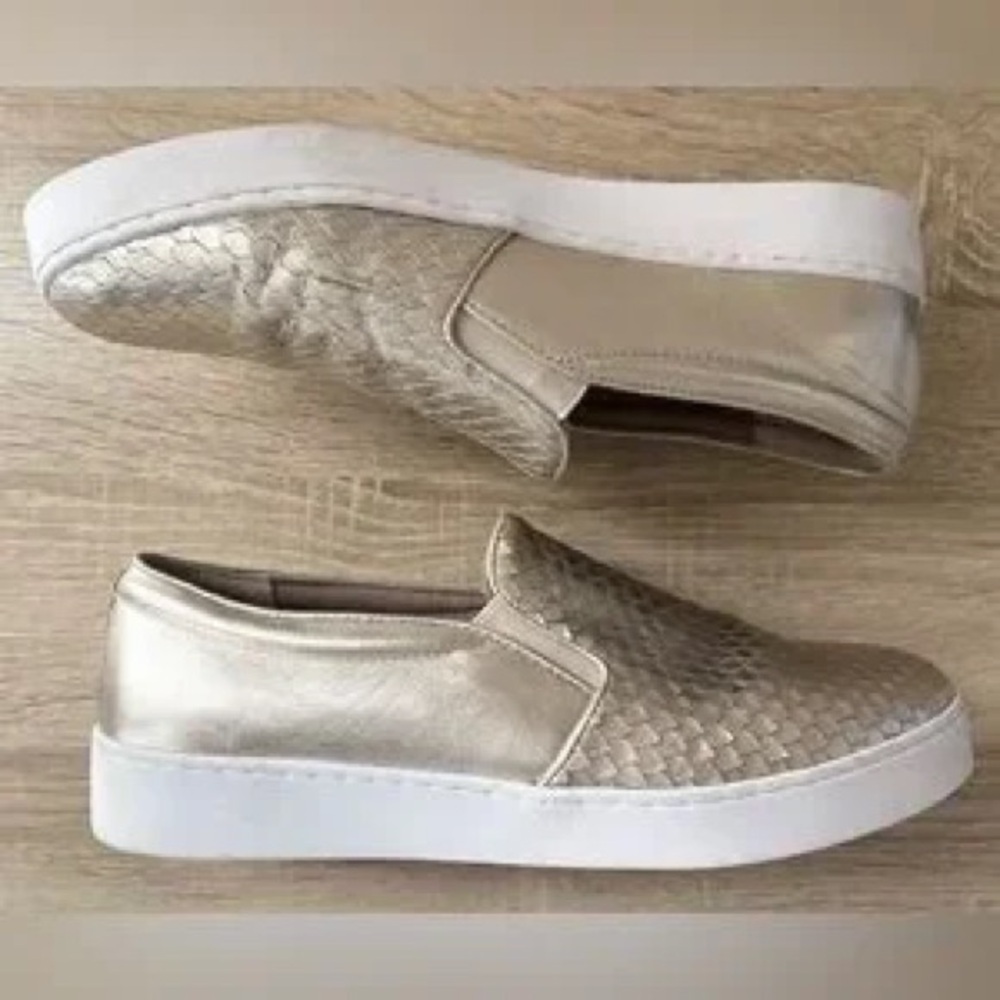 Vionic Champagne Gold Slip-On Sneakers size 6